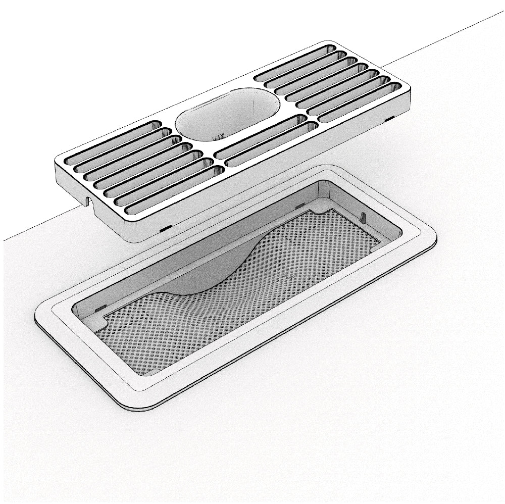 Replace the filter in floor register as follows